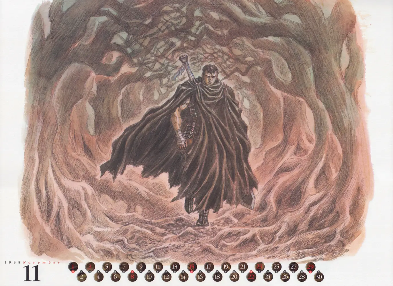 Berserk 1998 Calendar